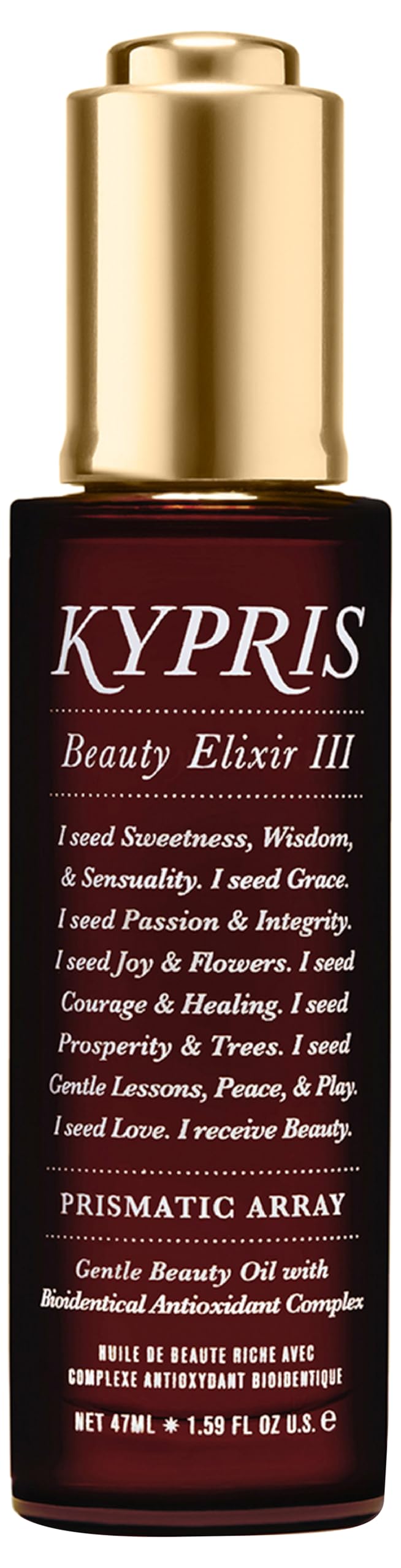 KYPRIS, Beauty Elixir III: Prismatic Array Gentle Moisturizing Face Oil, Bioidentical Antioxidant Complex w/ CoQ10 & Vitamin C Ester THD Unscented… Beauty & Personal Care KYPRIS