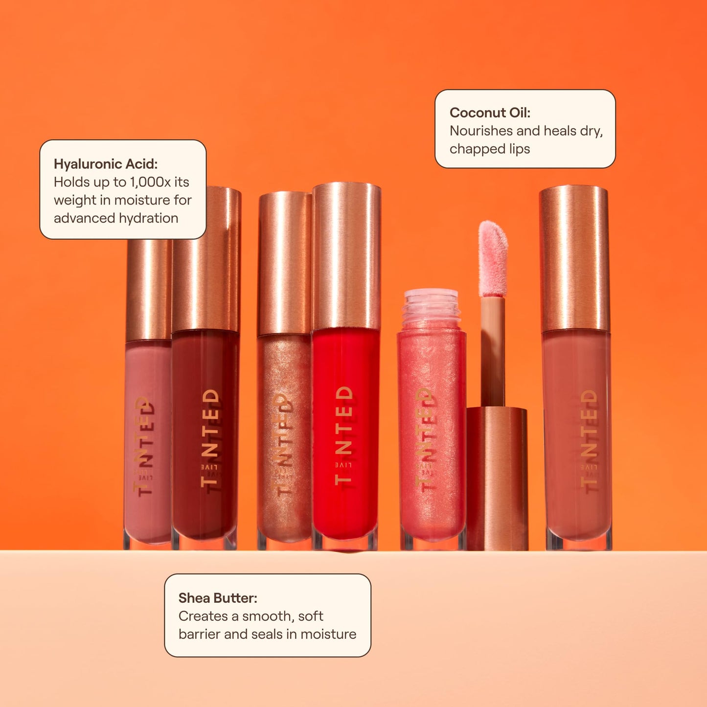 Live Tinted Huegloss High-Shine Lip Gloss - Hydrating, Non-Sticky, Moisturizing Lip Gloss with Hyaluronic Acid, Coconut Oil, and Shea Butter For a Beauty & Personal Care Live Tinted