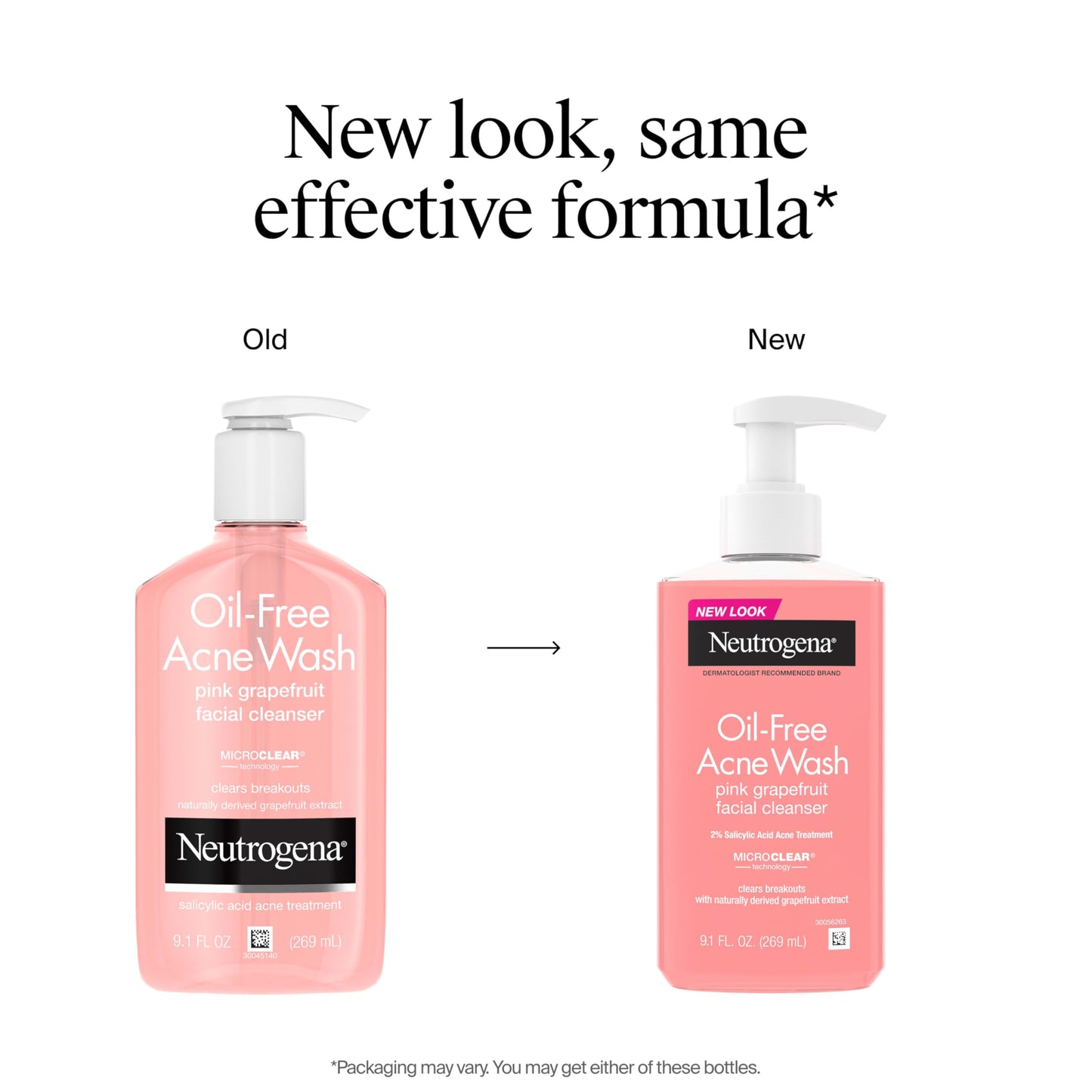 Neutrogena Oil-Free Pink Grapefruit Pore Cleansing Acne Wash and Daily Liquid Facial Cleanser with 2% Salicylic Acid Acne Medicine and Vitamin C, Twin Beauty & Personal Care Neutrogena