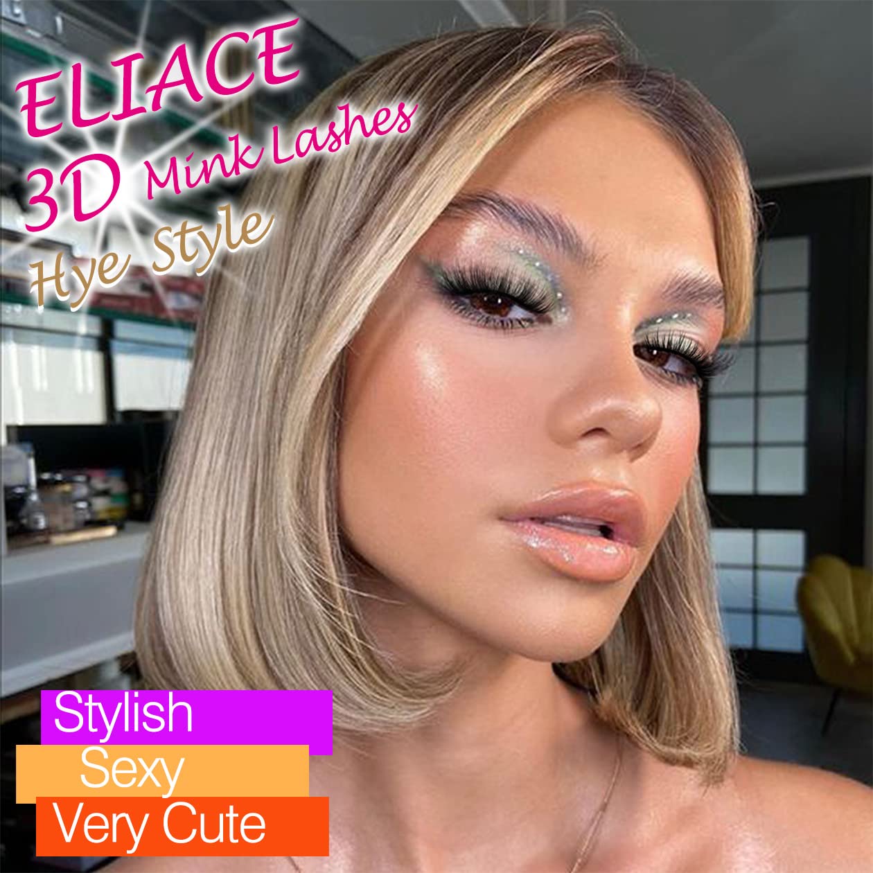 Eliace False Eyelashes Natural look Cat Eye Lashes Wispy Strips 15 Pairs 3D Mink Lashes Fake Eyelashes Faux Fluffy,Winged Fox Eyelashes, Soft Thin Beauty & Personal Care Eliace