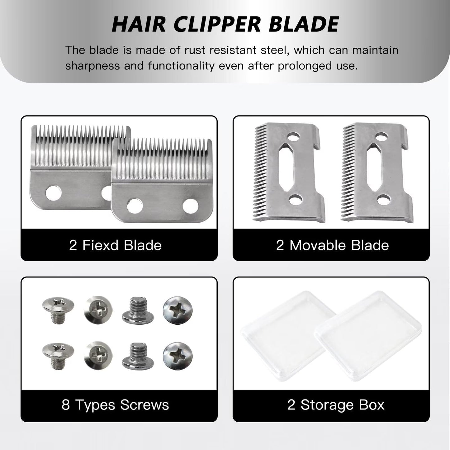 INGQI New 2 Hole Clipper Blade Replacement for Wahl Clipper Blades, Compatible for Wahl Precision HomeCut/ HomeHaircutting79722/ HomePro Beauty and Personal Care INGQI