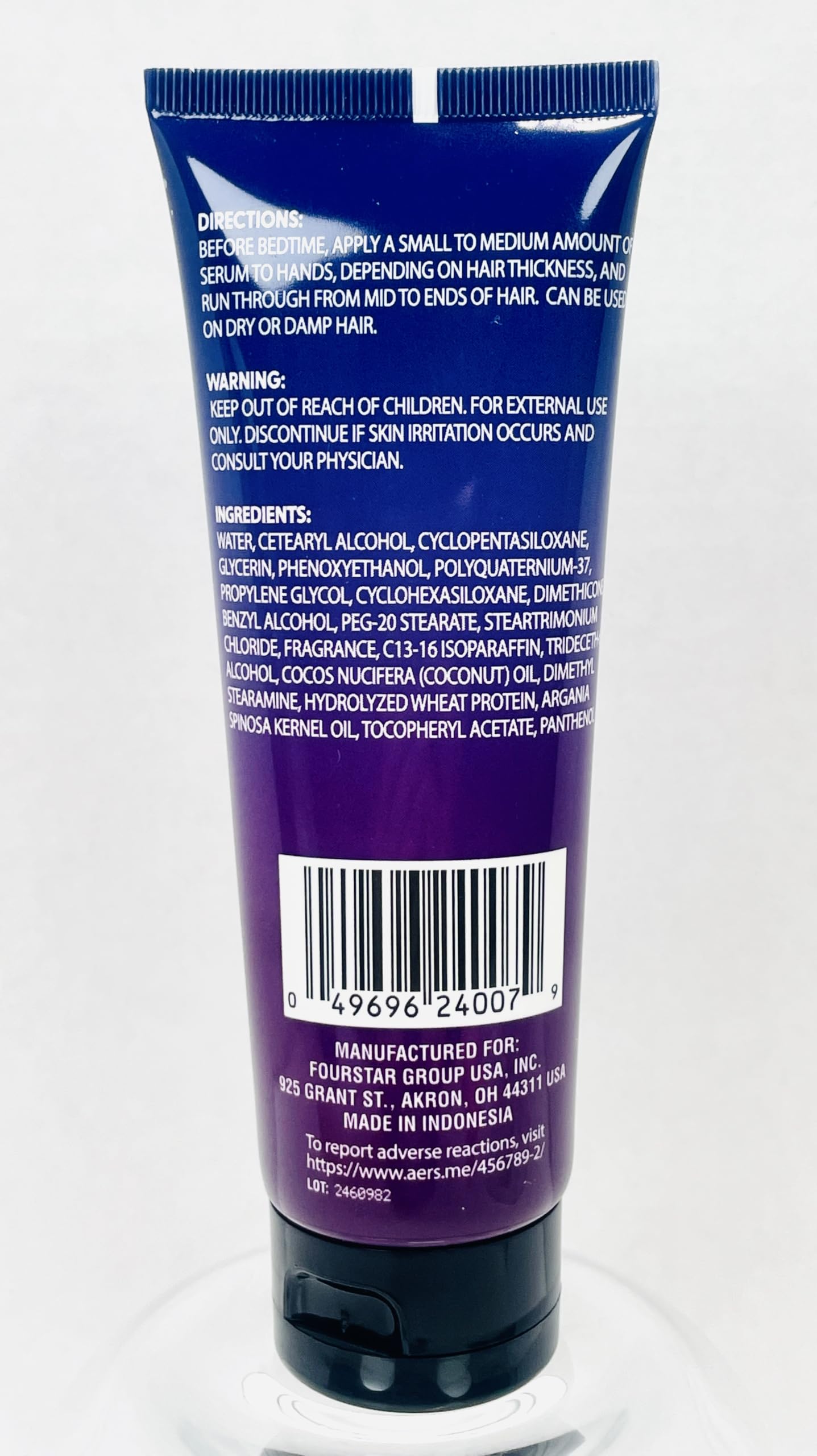 b.pure Night Time Hair Serum, Overnight Hydration Treatment for All Hair Types, 4 fl oz Beauty & Personal Care b.pure