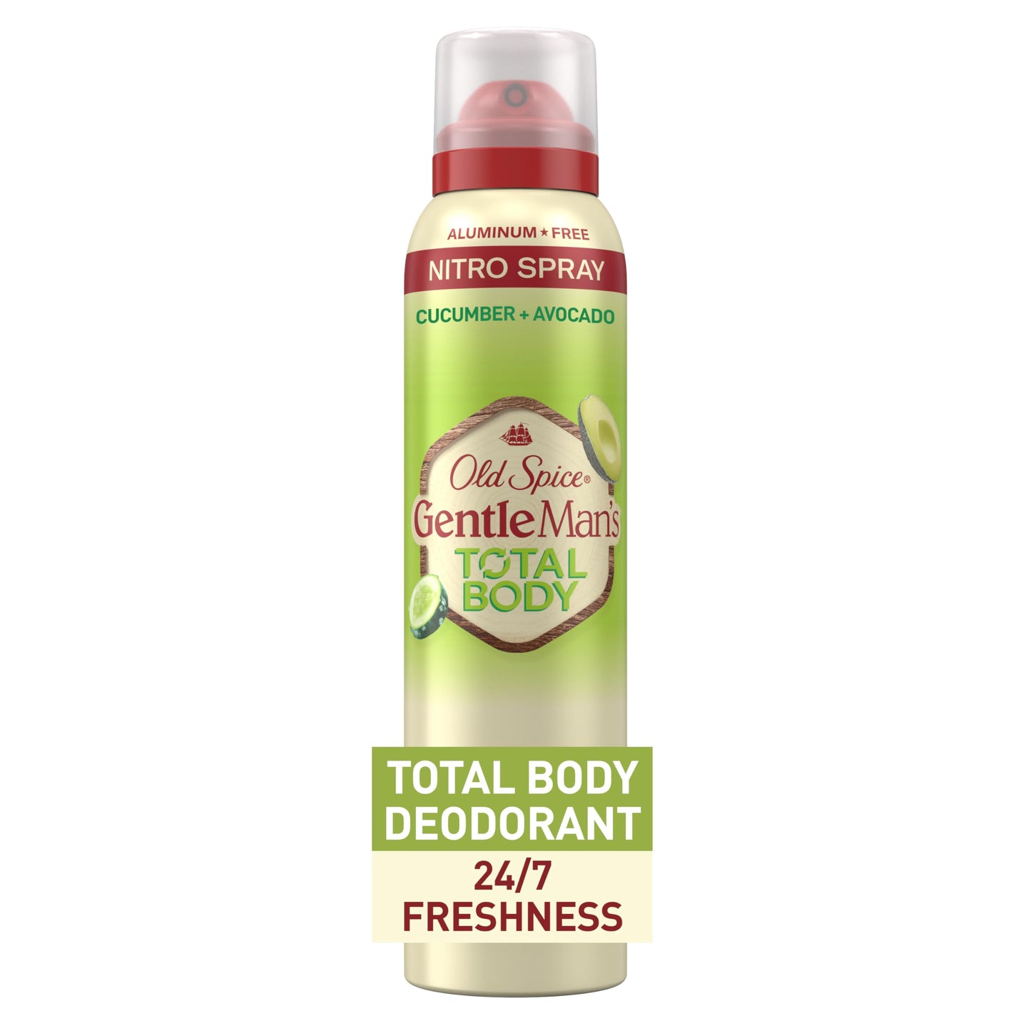 Old Spice Whole Body Deodorant Spray for Men, Aluminum Free, Cucumber + Avocado Scent, 24/7 Odor Protection, 24/7 Lasting Freshness, Dermatologist Beauty & Personal Care Old Spice