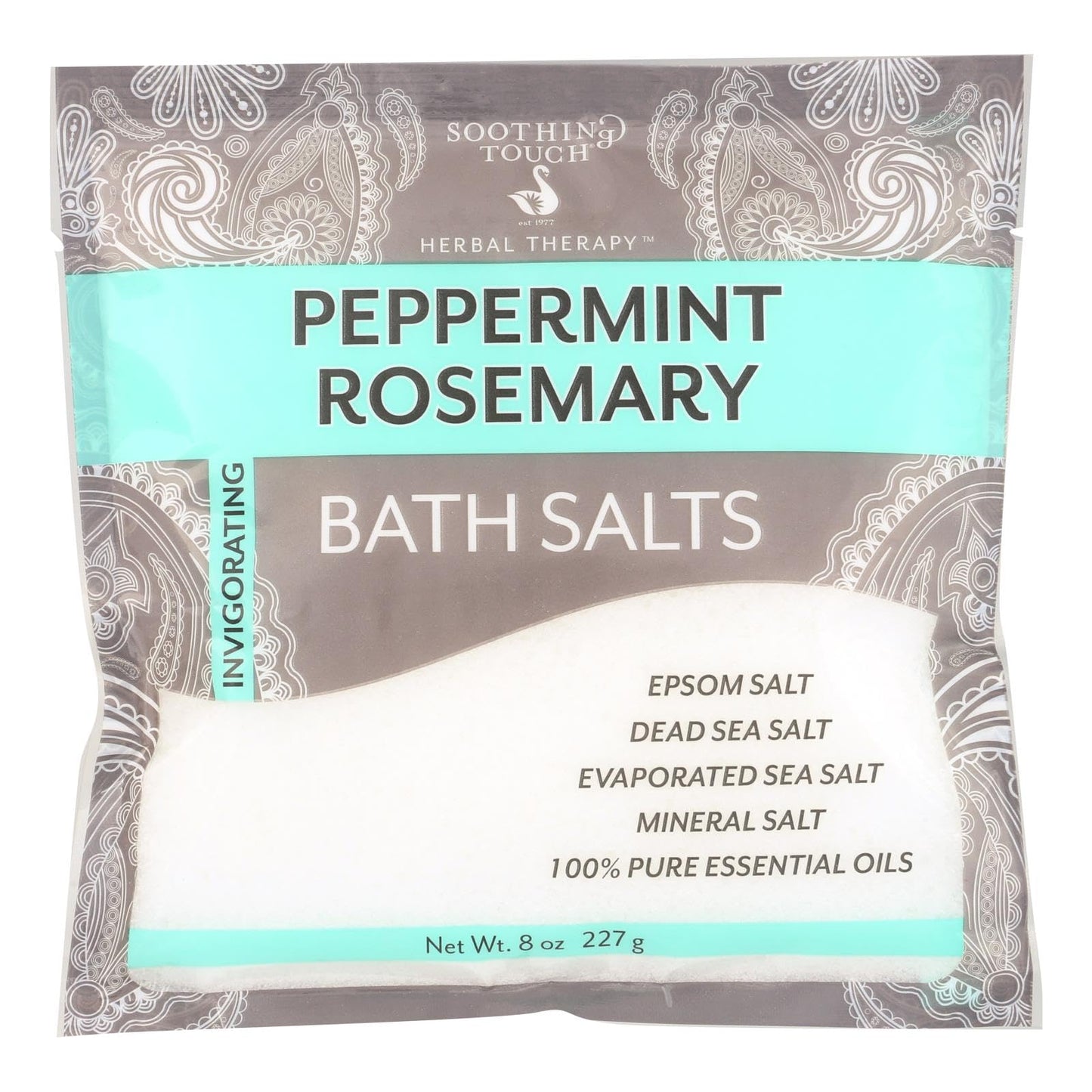 Soothing Touch Peppermint Rosemary Invigorating Bath Salts Pouch, 8 Ounce (Pack of 6) Beauty and Personal Care Soothing Touch