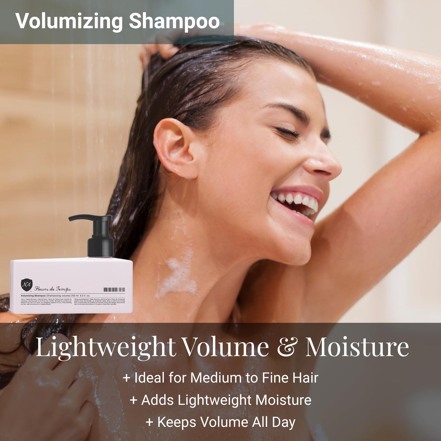 Number 4 Volumizing Gift Set - Lightweight Shampoo, Conditioner & Styling Products for Fine or Flat Hair - Sulfate-Free, Vegan, Color-Safe Hair Care Beauty & Personal Care Number 4