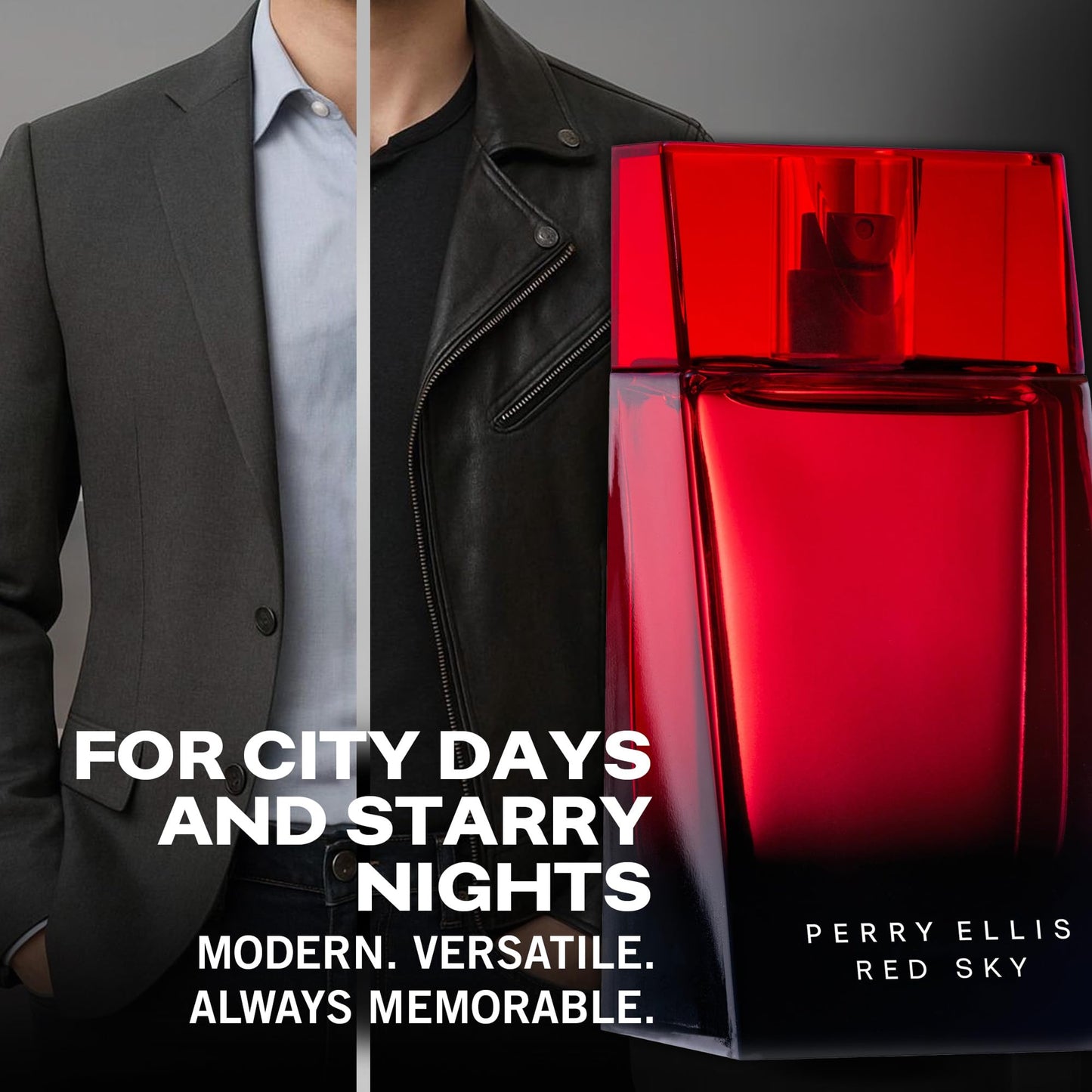 Perry Ellis Red Sky 4-Piece Gift Set - eau de toilette, aftershave, shower gel,EDT travel spray - bergamot, cardamom, juniper, lavender, rosemary Beauty & Personal Care Perry Ellis