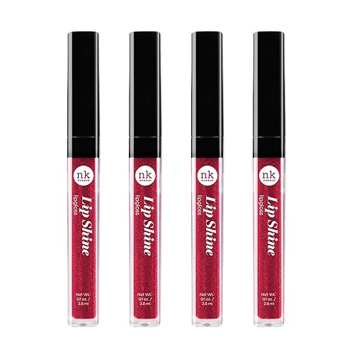 NICKA K NEW YORK Lip Shine, Cosmetics, vibrant colors, bright colors, shining lips, lip shine, long lasting (AMZ232) Beauty & Personal Care NICKA K NEW YORK