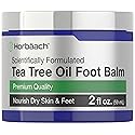Horbäach Tea Tree Oil Foot Balm | 2 oz | Moisturizes and Nourishes Dry Skin & Feet | Scientifically Formulated Beauty & Personal Care Horbäach