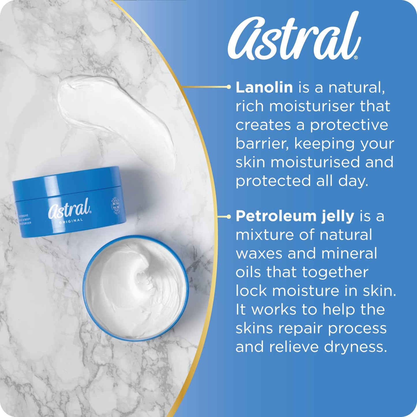 THREE PACKS of Astral Cream x 200ml by Astral Beauty & Personal Care ASTRAL
