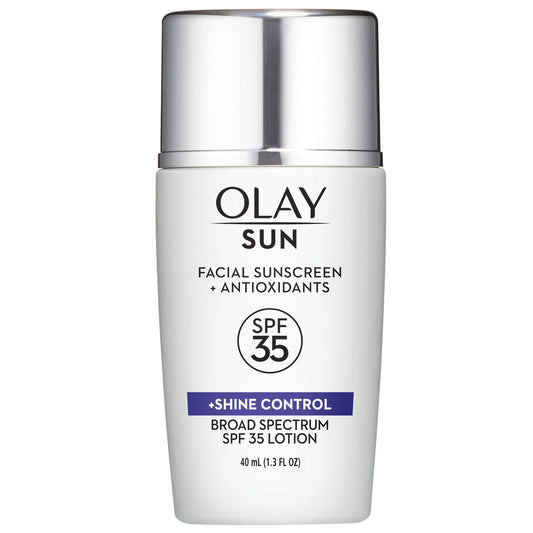 Olay Facial Sunscreen and Antioxidants Sun, SPF 35 Face Lotion + Shine Control, 1.3 Fl Oz Beauty & Personal Care Olay