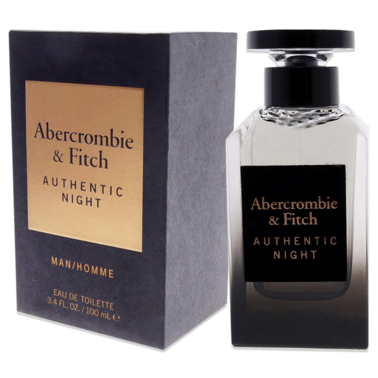 Abercrombie & Fitch Authentic Night Men EDT Spray 3.4 oz Beauty & Personal Care Abercrombie & Fitch
