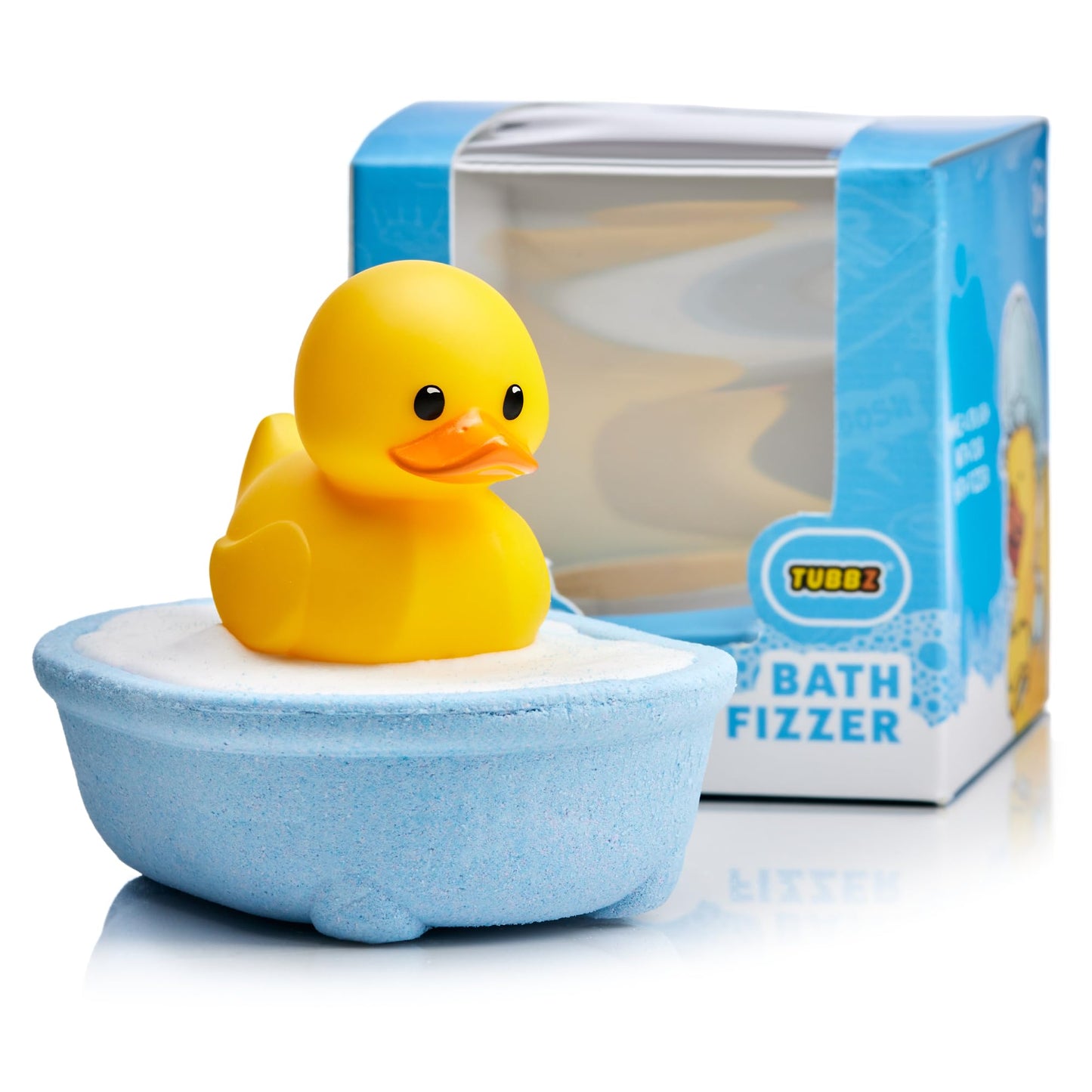 TUBBZ Mini: Splash Bath Fizzer with Surprise Rubber Duck in Blue Bathtub - Fun Fragranced Bath Additive and Gift for Kids and Collectors Beauty and Personal Care TUBBZ