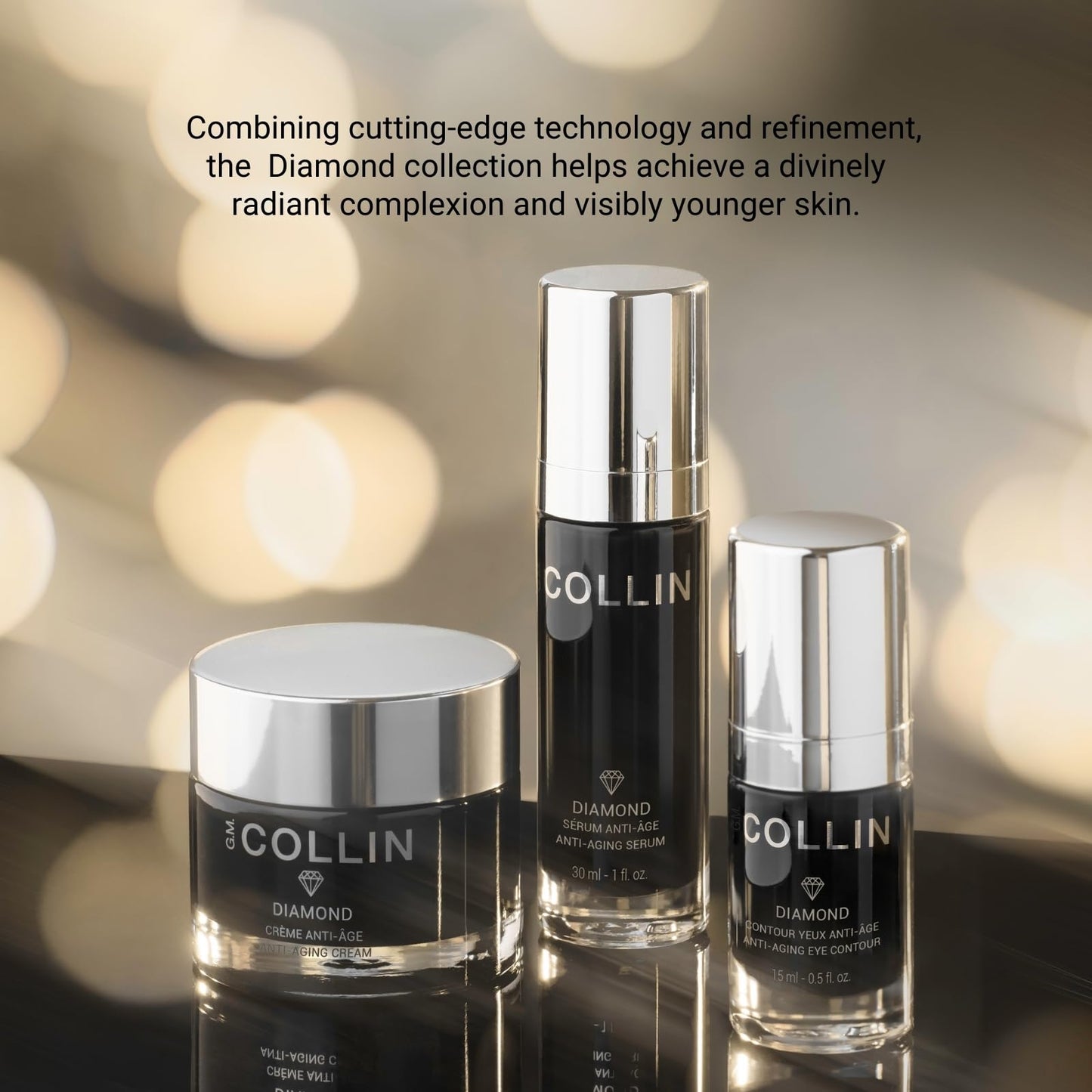 G.M. COLLIN Diamond Eye Contour | Anti-Aging Cream for the Appearance of Fine Lines, Wrinkles, and Puffiness | Clarifying Eye Moisturizer Beauty & Personal Care G.M. COLLIN