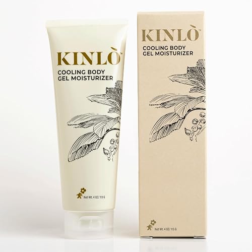 Kinlo Cooling Body Gel Moisturizer| Aloe Glycerin Menthol Tangerin Hydrating Body Lotion | Black Owned Skincare 4 fl oz Body Gel for Summer Weather Beauty & Personal Care Kinlo