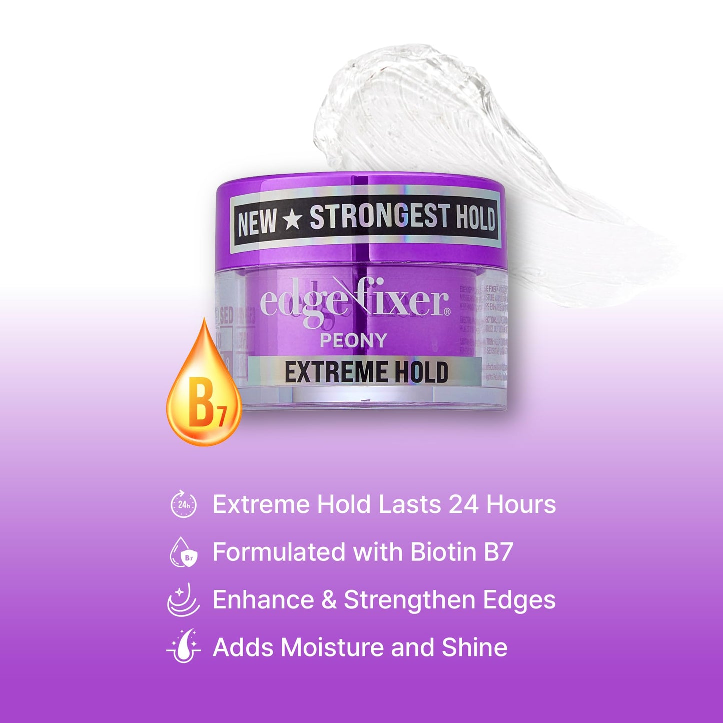 Red by Kiss Edge Fixer Extreme Hold, Strong Edge Control with 24-Hour Hold, Infused with Biotin for Nourishment & Hydration, No Flaking or Oily Beauty & Personal Care Red by Kiss