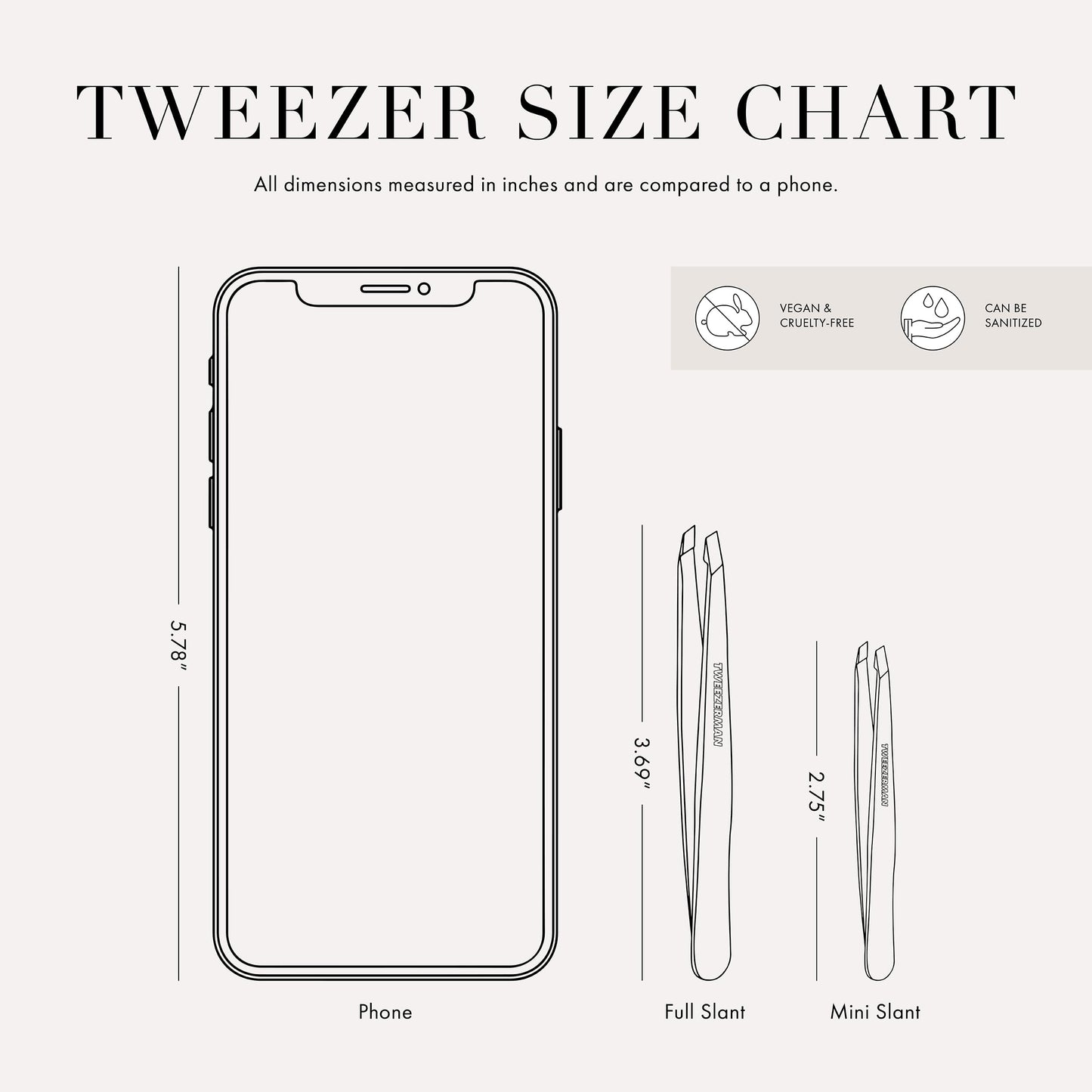 Tweezerman Mini Slant Travel Tweezers For Eyebrows, Travel Tweezers for Eyebrows, Facial Hair (Blooming Lilac) Beauty & Personal Care Tweezerman