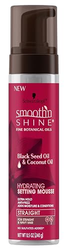Smooth N Shine Straight Mousse Hydrating Setting 8.5 Ounce (251ml) Beauty & Personal Care Smooth