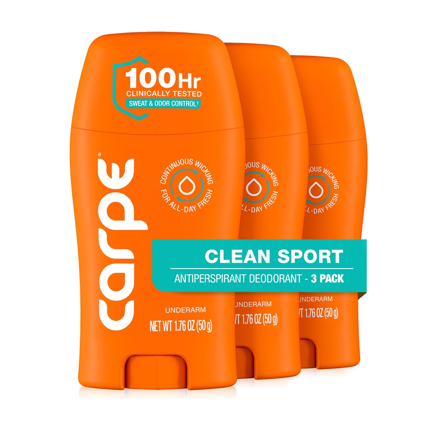 Carpe Underarm Deodorant Antiperspirant - Extra Strength Men's Antiperspirant with 100 Hour Sweat Control - Deodorant for Men - Helps Eliminate Odor Beauty and Personal Care Carpe