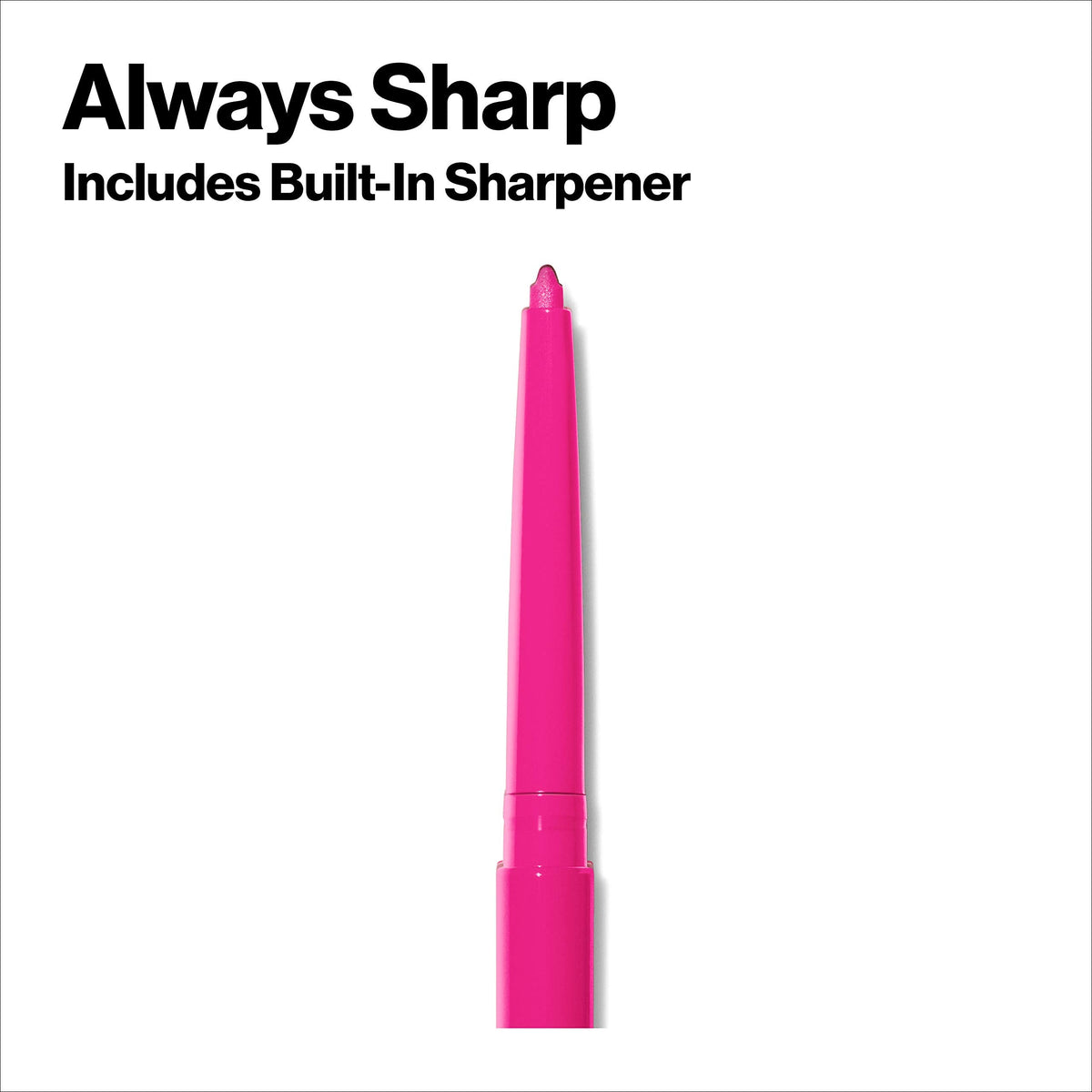 Revlon Lip Liner, Colorstay Lip Makeup with Built-in-Sharpener, Longwear Rich Lip Colors, Smooth Application, 677 Fuchsia, 0.01 oz Beauty & Personal Care REVLON