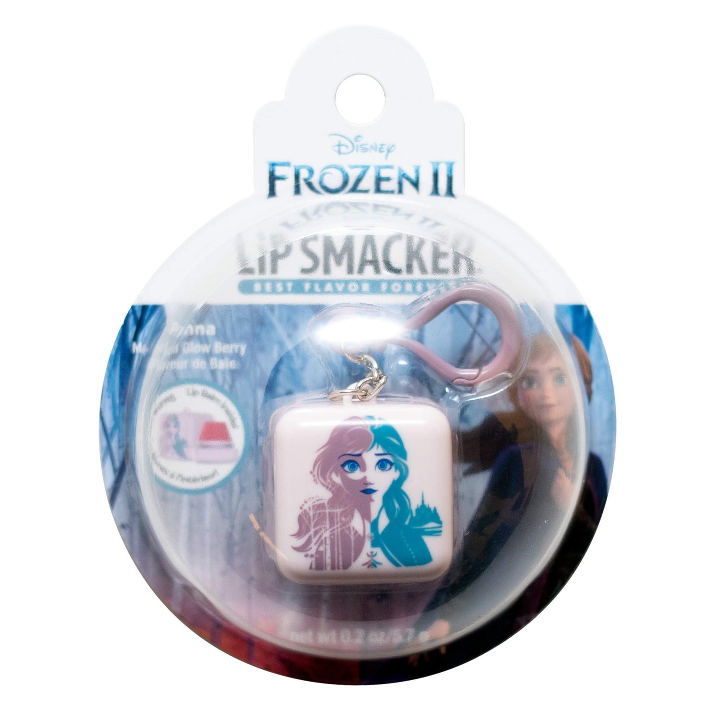 Lip Smacker Disney Frozen 2 Anna Flavored Lip Balm Cube Keychain Beauty & Personal Care Lip Smacker