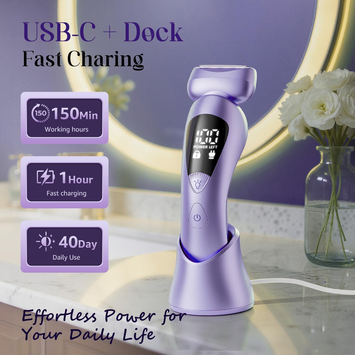 rategist Cordless Electric Razors for Women: Rechargeable Painless Bikini Trimmer for Body Hair - ???????? ???????????????????? Shaver with ?????? ?????????????? Beauty and Personal Care rategist