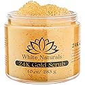 24K Gold Body Scrub, Natural Exfoliating Face Sugar Scrub With Anti-Aging Properties, Pure Skin Moisturizer, Reduce Wrinkles Deep Pore Cleansing Beauty & Personal Care White Naturals