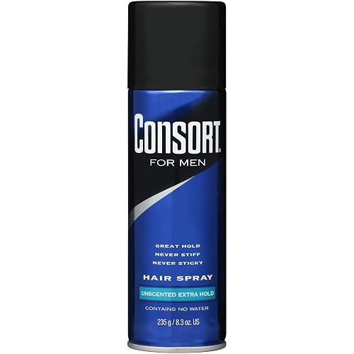 Consort For Men Hair Spray Aerosol Unscented Extra Hold 8.30 oz (Pack of 12) Beauty & Personal Care Consort