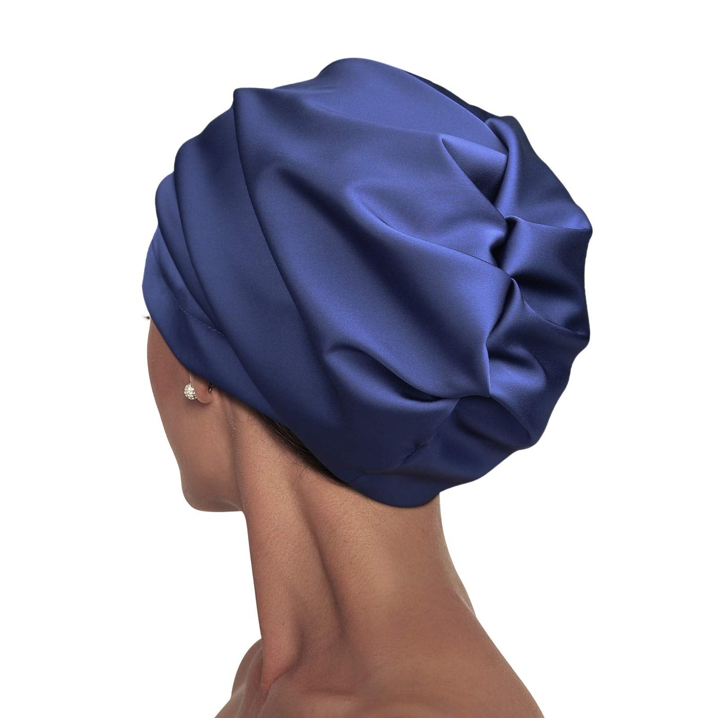 Satin Lined Sleep Cap Slap Hat Night Cap for Pineapple Hair Adjustable Satin Bonnet for Women Beauty and Personal Care Alnorm
