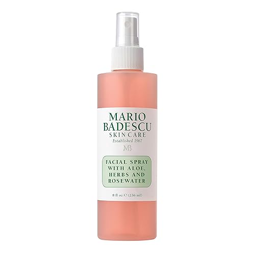 Mario Badescu Facial Spray with Aloe, Herbs and Rose Water for All Skin Types, Face Mist that Hydrates, Rejuvenates & Clarifies, 8 FL OZ Beauty & Personal Care Mario Badescu