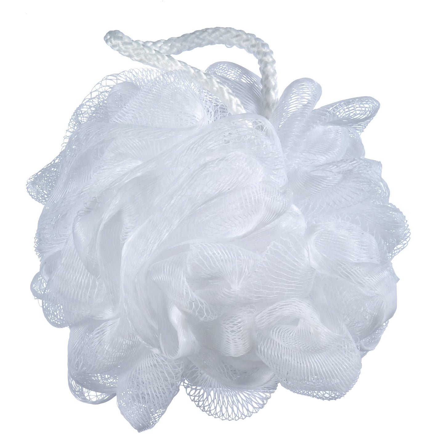 iboodi 60g/pcs White Mesh Bath Sponge Pouf Shower Loofahs Shower Puff Pack of 4 (White) Beauty & Personal Care iboodi