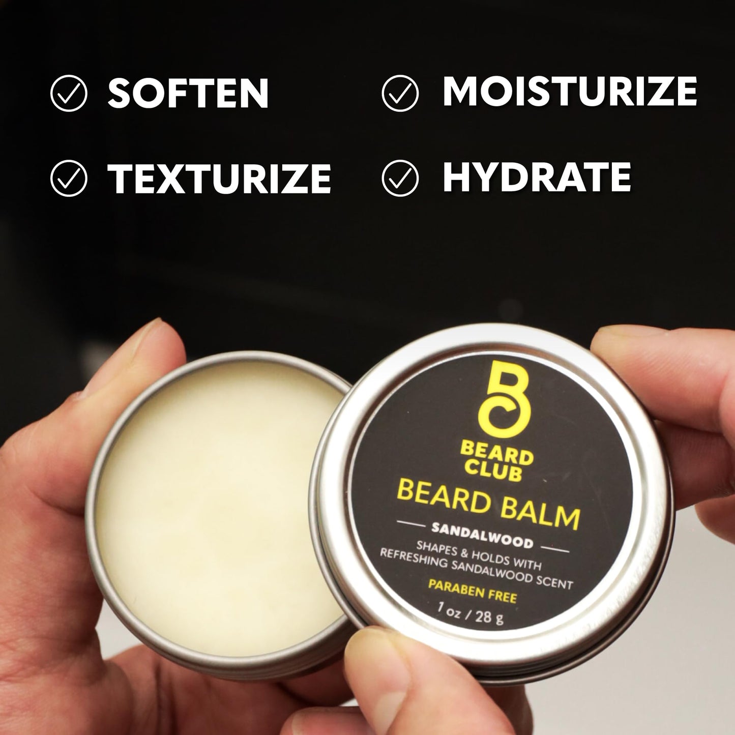 The Beard Club Beard Kit for Men - Grooming & Care Kit - Cedar & Sandalwood Oil, Sandalwood Balm, Boar Bristle Brush, Comb, Trimming Scissors - Dad Beauty and Personal Care The Beard Club