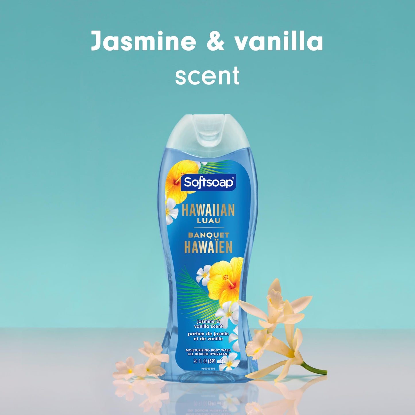 Softsoap Hawaiian Luau Moisturizing Body Wash, pH Balanced, Jasmine and Vanilla Scent, 20 fl oz Beauty & Personal Care Softsoap