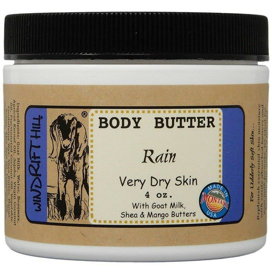 Windrift Hill 4oz Body Butter Moisturizing Lotion For Very Dry Skin (Rain) Beauty & Personal Care Windrift Hill