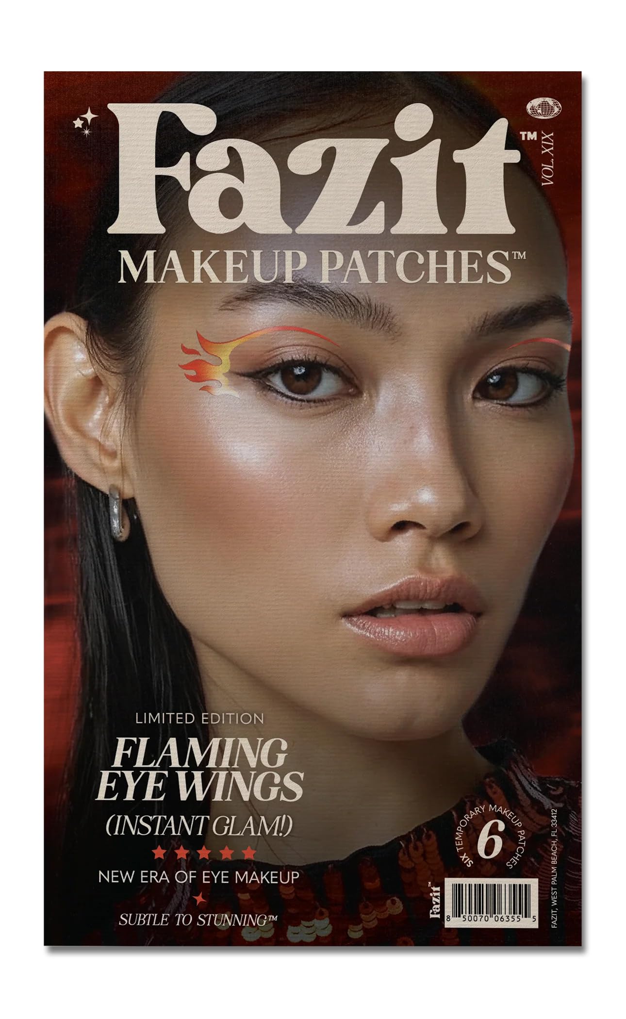 Fazit Makeup Patches - Halloween Flaming Eye Speckles - Glow Up Make-Up Patches - Cute Glitter Makeup Accessories for Women - Cosmetic Glitter Beauty & Personal Care Fazit