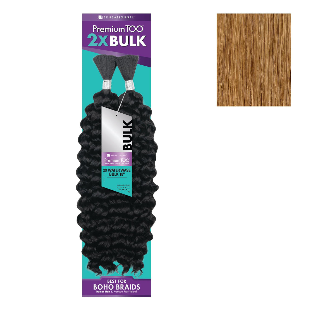 Sensationnel PremiumToo Bulk Weaving-2X Water Wave,1pk 18in, 27 HONEYBLONDE