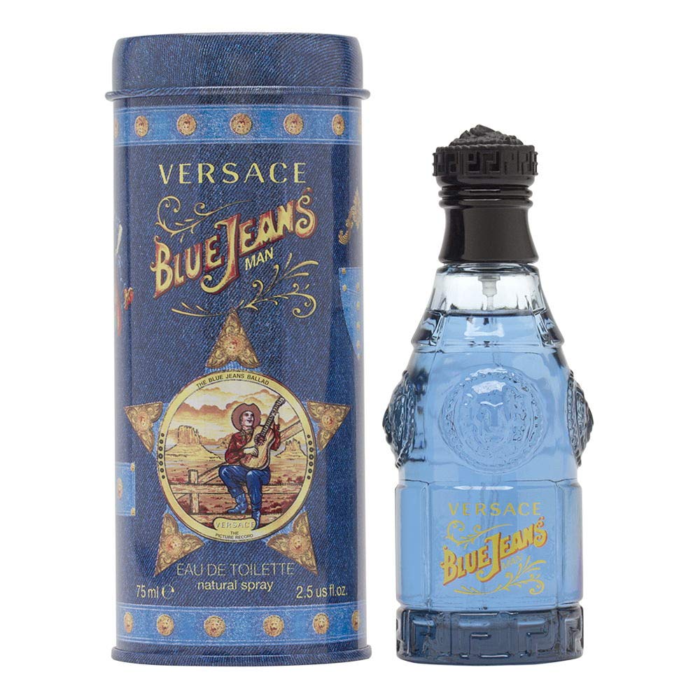 Versace Blue Jeans for Men 2.5 oz Eau de Toilette Spray Beauty & Personal Care Versace