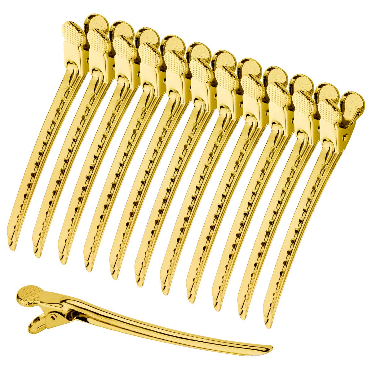 Stainless Steel Hair Prong and Duckbill Sectioning Clips - Barrettes for Hairstyling and Salon Use Beauty & Personal Care NORACLAN
