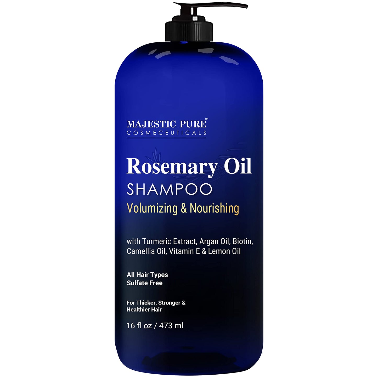 Majestic Pure Rosemary Oil Shampoo for Hair Growth - Volumizing & Nourishing Shampoo - with Vitamin E & Argan Oil - Sulfate Free, for Men & Women - 16 Beauty & Personal Care Majestic Pure