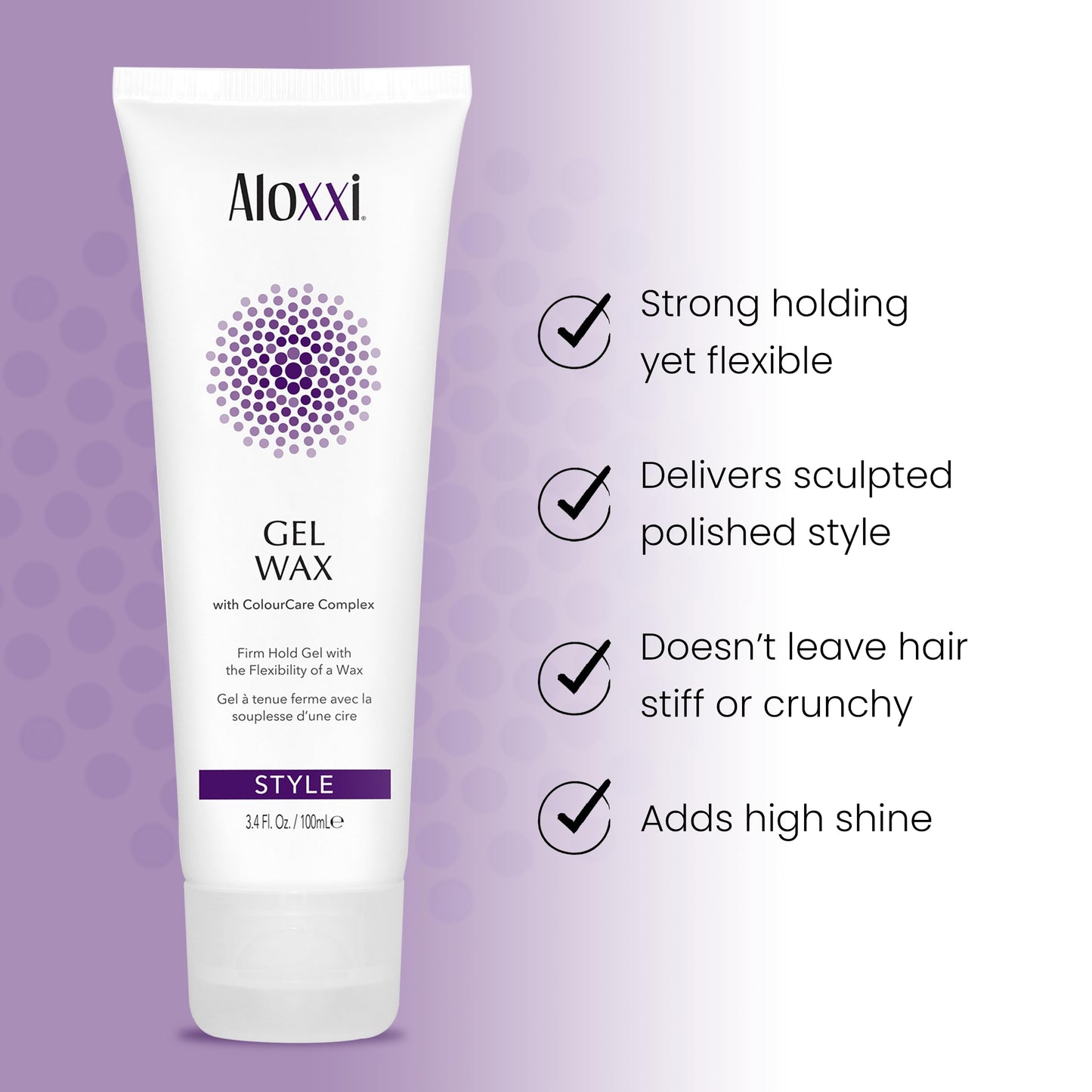 ALOXXI Gel Wax Strong Hold with Flexible Finish and High Gloss, 3.4 Oz Beauty & Personal Care ALOXXI