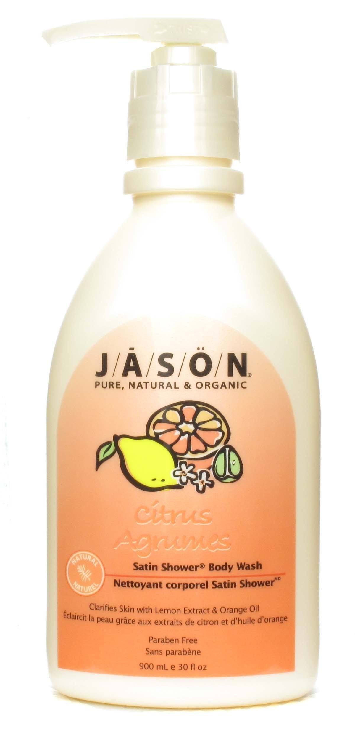 Jason Natural Products Citrus Satin Shower Body Wash, 30 Ounce - 3 per case. Beauty & Personal Care JASON