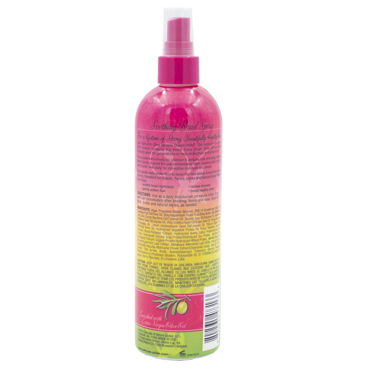 African Pride Dream Kids Olive Miracle Soothing Moisturizing Braid Spray 12 oz (Pack of 6) Beauty & Personal Care African Pride