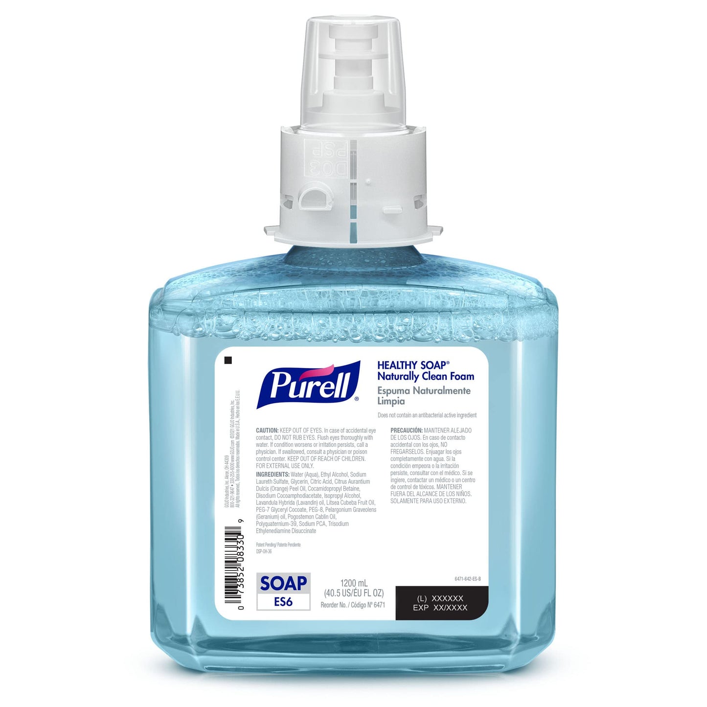 PURELL Brand CLEAN RELEASE Technology (CRT) HEALTHY SOAP Naturally Clean Foam, Fragranced with Essential Oils, 1200 mL Refill for ES6 Soap Dispenser Beauty & Personal Care Purell