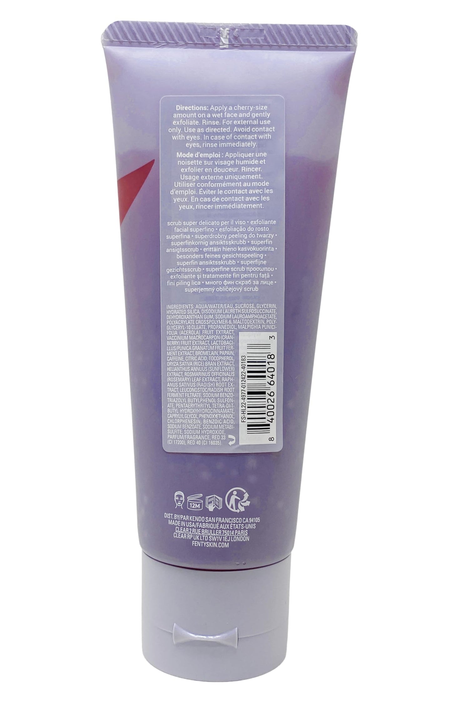 Fenty Skin Cherry Dub Superfine Face Scrub (3.52 Oz) Beauty & Personal Care FENTY BEAUTY