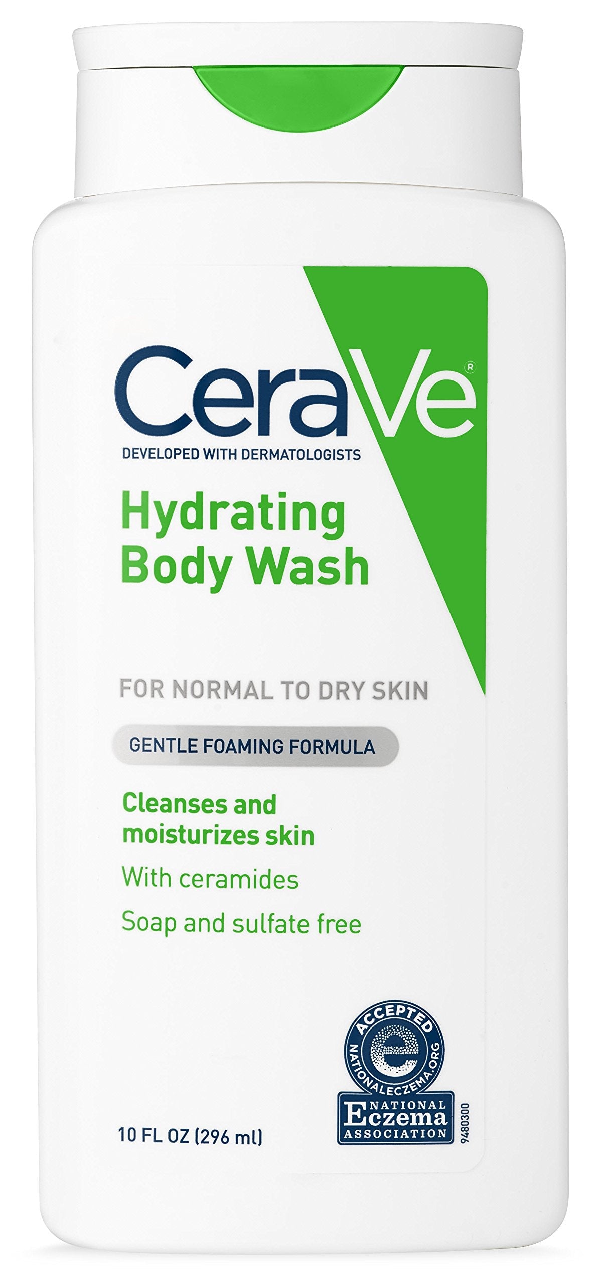 CeraVe Body Wash for Dry Skin | 10 Ounce | Moisturizing Body Wash with Hyaluronic Acid | Sulfate & Fragrance Free Beauty & Personal Care CeraVe