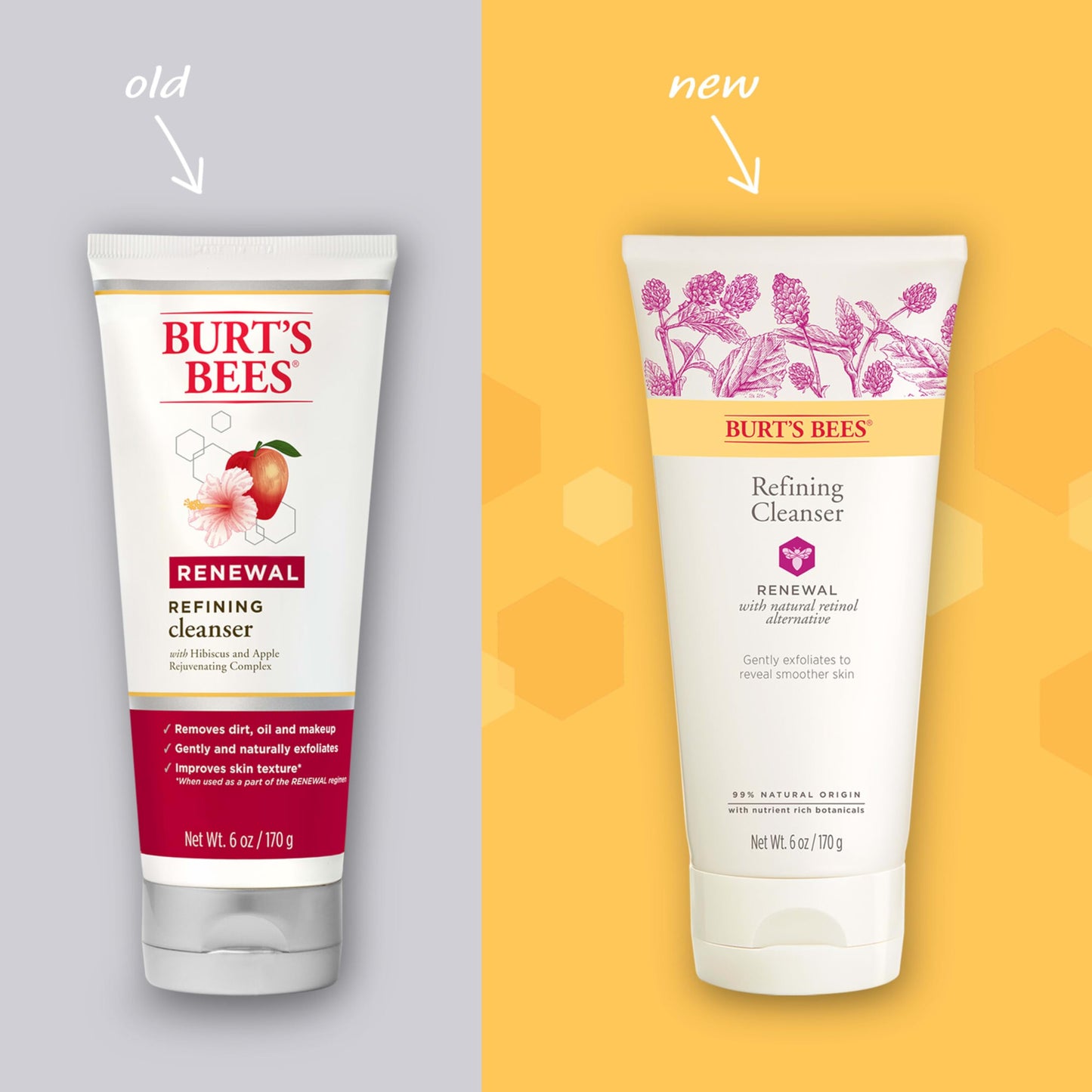 Burt's Bees Renewal Refining Cleanser with Bakuchiol Natural Retinol Alternative, 6 Oz (Package May Vary) Beauty & Personal Care Burt's Bees
