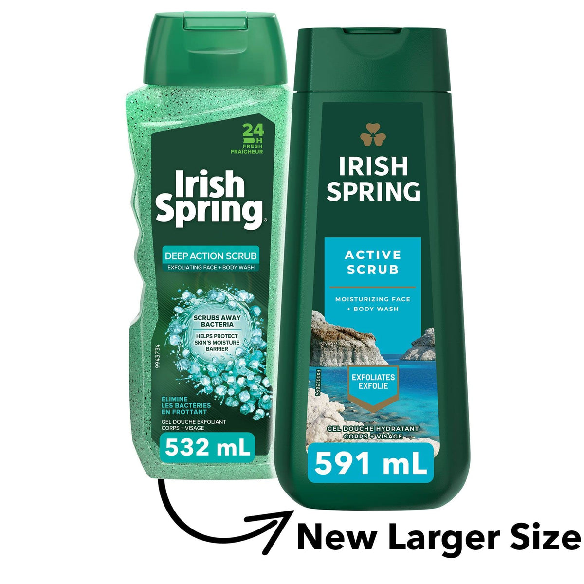 Irish Spring Active Scrub Body Wash for Men, 20 Oz Beauty & Personal Care Irish Spring