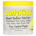 CurlyKids Frizz Control Paste - Anti-Frizz Styling Paste for Curly, Kinky, Coily & Mixed-Texture Hair - Smooth Edges, Tame Flyaways, Maximum Moisture Beauty & Personal Care CurlyKids