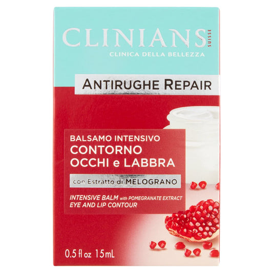 Clinians Intensive Anti-Wrinkle Eye & Lip Balm with Pomegranate, Rice Proteins & Vitamin E 15ml / 0.5 fl.oz Beauty and Personal Care CLINIANS