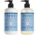 Mrs. Meyers Clean Day, 1 Pack Liquid Hand Soap 12.5 OZ, 1 Pack Hand Lotion 12 OZ, Rainwater, 2-Packs Beauty & Personal Care Lovely Annie