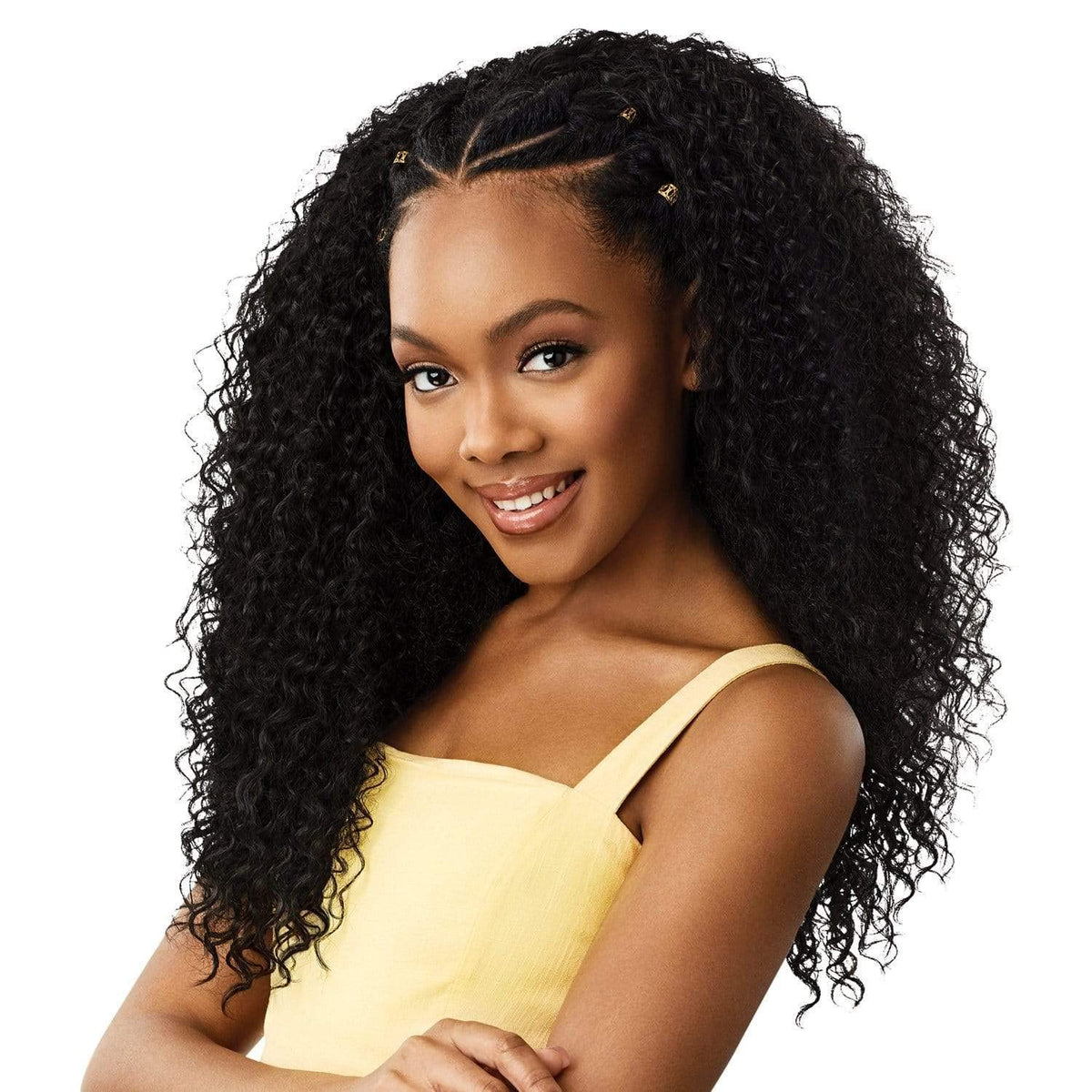 Outre Premium Synthetic Converti-Cap Wig - Curly K.O (2 Dark Brown)
